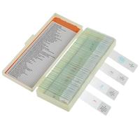 Lames de microscope avec spécimens pour enfants, ensemble de lames préparées en verre, accessoires de microscope, cadeaux de biologie et sciences de base pour l’éducation des enfants(30P)