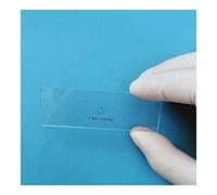 Lames de microscope et lamelles couvre-objet, Lame de microscope en verre avec réticule 0,01 mm, 25 x 75