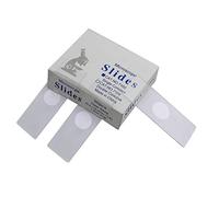 Lames de microscope et lamelles de couverture 50 pièces, verre 1x3 pouces simple double triple concave, laboratoire transparent for l'analyse scientifique de la recherche scolaire(Single Concave)