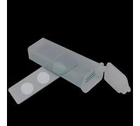 lames de microscope, Lot de 5 lames verre concaves vierges réutilisables ou préparées for microscope biologique, consommables laboratoire(Three concave)