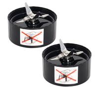 Lames de mixeur de rechange compatibles avec Magic Bullet MB1001, double jeu de lames de coupe croisées, en acier inoxydable robuste, compatibles avec les tasses de mixeur Magic Bullet (convient à