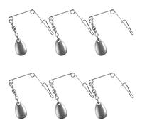 Lames de pêche spinnerbait lisses avec tige métallique avec lame Colorado Spin Jig Spinners Leurre de rechange Spinnerbait Accessoires Fournitures