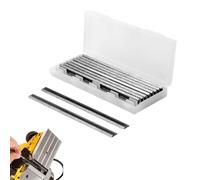 Lames de Raboteuse 82mm, 10 Pièces Lame Rabot 82mm, 82x5.5x1.2mm Planer Blades, Lame HSS de Rechange Pour Rabot électrique, pour Machines De Travail du Bois, Rabots MAKlTA, B osch