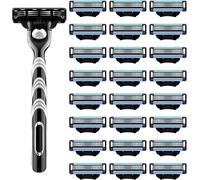 Lames De Rasage Homme Lames De Rasoir Mach 3, 24 Pcs Mach 3 Lames De Rasoir Pour Homme, Recharges De Lames De Rasoir, Universelle Recharges De Lames Manuelles De Rasoir Humide Pour Hommes