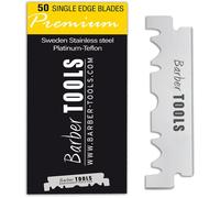 Lames de rasoir - BARBER TOOLS - 50 lames interchangeables - Acier de haute qualité - Confort optimal - Mixte