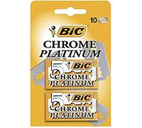 Lames de rasoir - BIC - Chrome Platinum - 10 Lames Double Tranchant - Précision - Confortable