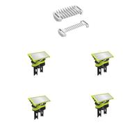 Lames de rasoir compatibles avec One Blade, lot de2/3/4/6, pour rasoir/tondeuse électrique Philips One Blade avec Sabots Protecteur de peau intime et peigne corporel de 3 mm Sabots pour (4)