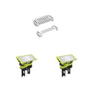 Lames de rasoir compatibles avec One Blade, lot de2/3/4/6, pour rasoir/tondeuse électrique Philips One Blade avec Sabots Protecteur de peau intime et peigne corporel de 3 mm Sabots pour (2)