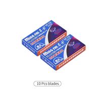 Lames De Rasoir De Sécurité À Double Tranchant En Acier Inoxydable,Ultra Tranchantes,Pour Rasoir Manuel,5 Pièces/Paquet - Type 10 Pcs