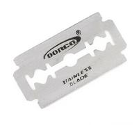 Lames de rasoir Double face, 10 pièces, coupe droite pour la gorge