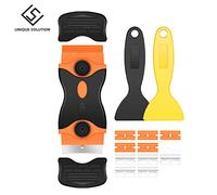 Lames De Rasoir En Acier Au Carbone, 100 Pouces, Pointe À Bord Unique Pour Automobile, Grattoir À Colle, Céramique, Pelle De Nettoyage Pour Four Et Verre, 1.5 Pièces