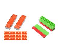 Lames de rasoir en plastique à Double tranchant, avec 5 grands tampons, raclette en vinyle pour Film de Surface, 200 pièces