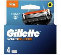 Lames de Rasoir - GILLETTE - Proglide - 4 Lames - Revêtement Anti-Friction - Lame de Finition