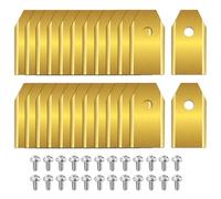 Lames de rechange 24 pcs en acier inoxydable compatibles i105/108E, H1500/3000E-VF, X315/330E, Gardena Sileno Minimo