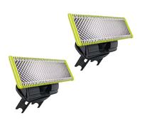 Lames de Rechange compatibles avec les rasoirs Philips OneBlade - Acier Inoxydable, Rasage Précis & Durable - Lot de 2 unités