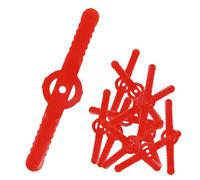 Lames De Rechange Coupe-Bordure - 100 Pièces | Couteau De Remplacement pour Débroussailleuse Jardin Cour Aménagement Paysager Parc Ferme, Ligne Droite, Rouge, Accessoires De Coupe