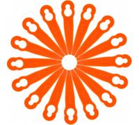 Lames de rechange en plastique pour coupe-bordures, lot de 100, têtes de coupe durables pour la tonte du gazon.