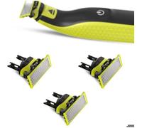 Lames de rechange en T pour rasoirs - PZCC - Philips OneBlade - Lot de 3 - Compatibilité universelle - Acier inoxydable