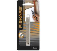 Lames de rechange - Fiskars - 9 mm - Pack de 10 lames - Découpe précise - Compatible cutters 9 mm
