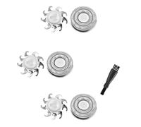 Lames De Rechange For Rasoir De Tête, Compatibles Avec Le Rasoir SKULL SHAVER Et Le Rasoir Pitbull Ver PRO À 4 Têtes.(Silver 3pcs)