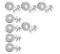 Lames De Rechange For Rasoir Électrique, Compatibles Avec Le Rasoir SKULL, Compatible Avec Le Pitbull Carver, Tête De Rechange For Rasoir Électrique PRO 4(8 Pcs SILVERY)