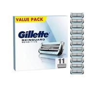 Lames de rechange - GILLETTE - SkinGuard Sensitive - Peaux sensibles - Compat. ProGlide/Fusion - Bande lubrifiante - 11 pcs