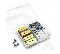 Lames de rechange, lame de rechange en titane Compatible avec TOUTES les séries de tondeuses Mammotion Luba et YUKA, ravec vis, accessoires pour tondeuses à gazon (36 pièces, or)