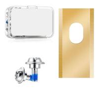 Lames de rechange M11K, 36 pièces, pour tous les robots tondeuses MOVA DREAME, en titane durable, vis incluses Gold