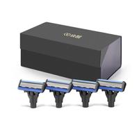 lames de rechange magnétiques pour rasoir pour hommes, 4 pièces par paquet, uniquement en Stock prêt