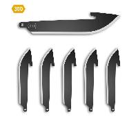 Lames de rechange Outdoor Edge 3.0" Drop Point 6-Pack Black Oxide 09OE083