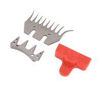 Lames de rechange pour cisaillement de mouton, ensemble de lames de tondeuse à laine incurvées à 9 dents en acier inoxydable pour moutons, chèvres, agneaux, toilettage à pelage