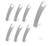 Lames de Rechange pour Coupe-Bordure, RosyFate 6 Pcs Lames Métal Coupe Bordure, Lame Tondeuse à Gazon Universelle, Remplacement des Lames de Strimmer d'Herbe
