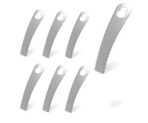 Lames de Rechange pour Coupe-Bordure, RosyFate 6 Pcs Lames Métal Coupe Bordure, Lame Tondeuse à Gazon Universelle, Remplacement des Lames de Strimmer d'Herbe