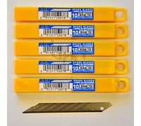 Lames de rechange pour coupe-bordures Olfa SAB10 (50 pièces) 30 degrés (9 mm) compatibles avec les couteaux OLFA SVR2 et SAC1