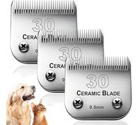 Lames de rechange pour tondeuses pour animaux, adaptées aux modèles Andis, Oster A5, Wahl, Heiniger, Moser Max 50 et autres. Taille 30# (0,5 mm), lot de trois