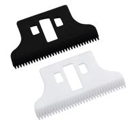 Lames de Rechange Professionnelles Large Type T Double #2215 - Lame Couteau Mobile en Céramique Zircone - Compatible avec Tondeuse à Cheveux Wahl 5 Star Detailer avec Fil/Sans Fil (Multicolore, 2)
