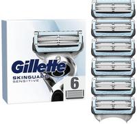 Lames De Rechange Skinguard, Pack De 6 Cartouches De Lames De Rasoir Homme, Conçues Pour Un Rasage De La Peau Sensible, Compatibles Aussi Avec Manches Fusion Et Proglide