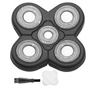 Lames de rechange universelles à 5 lames compatibles avec la plupart des marques courantes Tête de rasoir électrique (5 Argent)