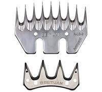 Lames de Remplacement pour Cisailles à Mouton, Lames de Tondeuse Professionnelles en Acier Inoxydable pour Moutons, Alpagas, ChèVres et Autres (9 Dents, Droit)