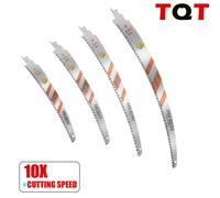 Lames de scie alternative japonaises, 6-10-12-15 pouces, 6Tpi, bord d'arc, pour l'élagage du bois, pour la coupe des arbres, 3 pièces 12Inch-6Tpi-3Pcs