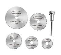 Lames de scie circulaire 1/8 HSS Ratory Scie à bois Disque avec mandrins pour perceuses Dremel Fordom
