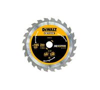 DeWalt DT99560-QZ - Lames de Scie circulaire Portables XR EXTREME RUNTIME 165 mm x 20 mm 24D , Noir/Jaune , 165/20 mm 24WZ/FZ