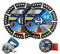 Lames de Scie Diamantées Multi-usages de 4,5 Pouces, Lame de Meuleuse Polyvalente et Durable, Super Fine Disques de Meuleuse D'angle Robustes pour Carrelage, Pierre de Marbre, Métal Concret