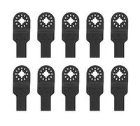 Lames de scie oscillante, 10PCS 20mm Multi Tool Lames de scie universelles Lame oscillante en acier à haute teneur en carbone Kit d'accessoires oscillant pour le travail du bois