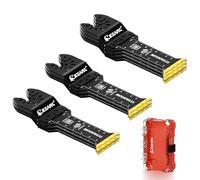 Lames de scie oscillante en titane EZARC, lames multitool oscillantes extra-longues pour la découpe de métal, de clous en bois, de vis, de plastique, lot de 10.
