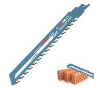 Lames de scie sabre pour pierre - 240 mm - Pour béton cellulaire, acier au carbure - Pour maçonnerie, pierre creuse, bois, brique, béton