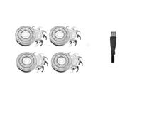 Lames de têtes de rechange for rasoir, compatibles avec crâne, brosse Pitbull Gold PRO, lame de rechange for rasoir Pitbull(4 PCS S)