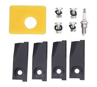 Lames de tondeuse à gazon 18 pouces, bougies d'allumage, Kit de remplacement de filtre à Air pour moteur 450E 500E 550E 550EX