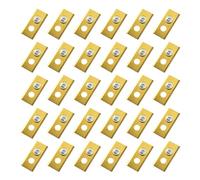 Lames De Tondeuse À Gazon, Compatibles Avec Le Robot Mammotion Luba, Lames De Tondeuse À Double Trou, Ensemble De Lames De Tondeuse En Acier Inoxydable, Fournitures De Tondeuse À Gazon De 0,6 Mm(Gold)
