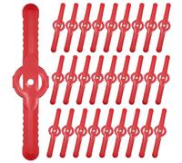 Lames de Tondeuse en Plastique,50 PCS Lames en Plastique de Rechange Lame Coupe Bordure Tondeuse à Gazon pour Jardin et Pelouse Coupe Bordures